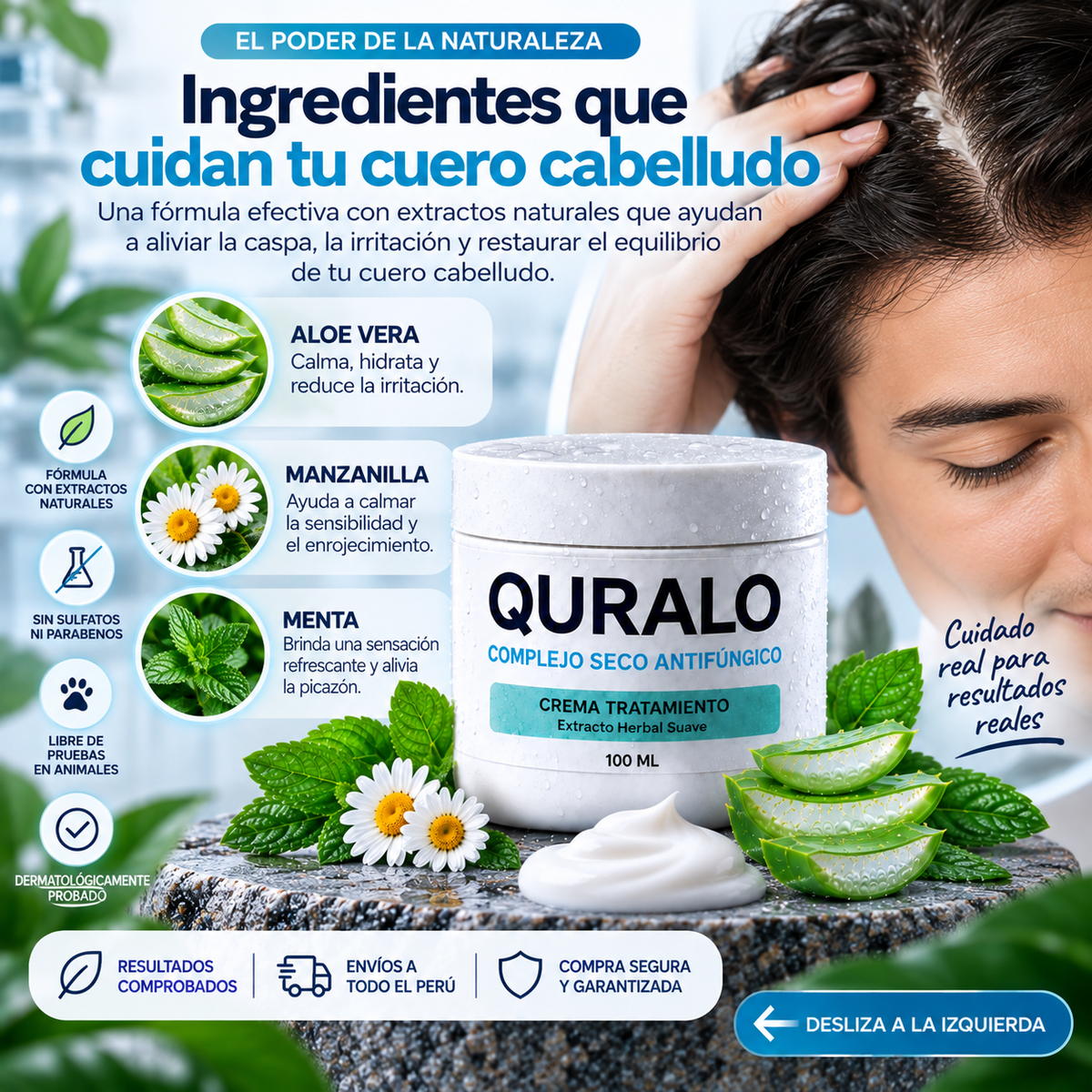 QURALO-🌿 Cuidado Intensivo para tu Cuero Cabelludo