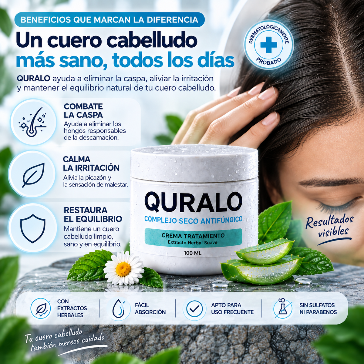 QURALO-🌿 Cuidado Intensivo para tu Cuero Cabelludo