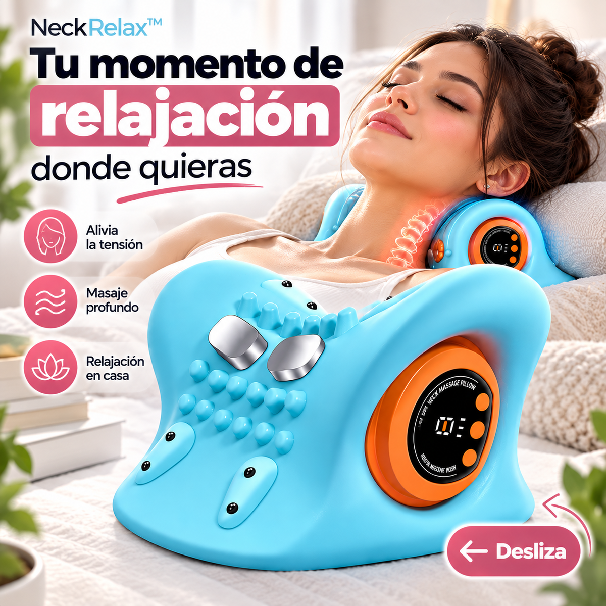 NeckRelax™ –  Un momento de calma para tu cuello✨