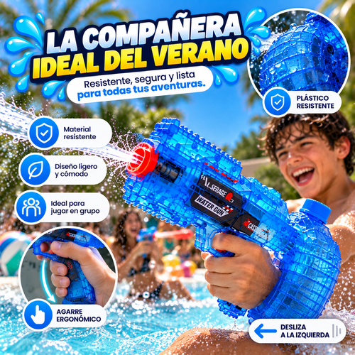 AquaBlaster™ — ¡Convierte cualquier lugar en una batalla de agua! 💦